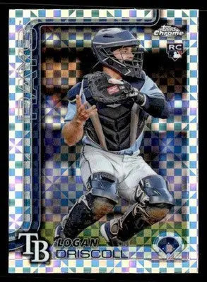 2025 Topps Chrome #185 Logan Driscoll X-Fractors - Baseball Card Single