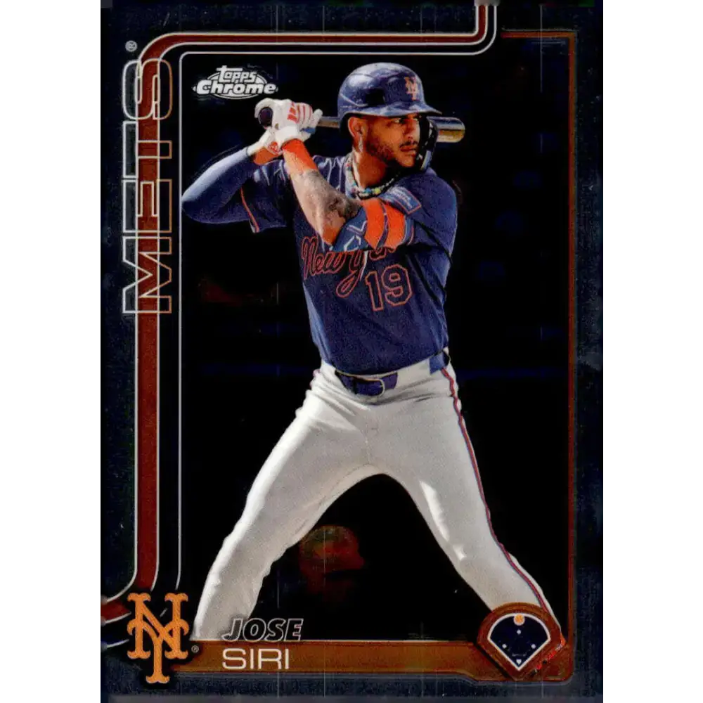 2025 topps Chrome #195 Jose Siri NM-MT New York Mets Baseball Card - Baseball Card Single