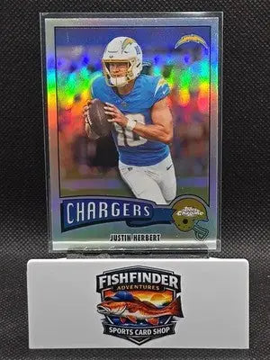 2025 TOPPS CHROME 1975 Refractor #18 JUSTIN HERBERT CHARGERS - Football Card Single