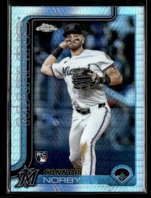 2025 Topps Chrome #199 Connor Norby Prism Refractors - Baseball Card Single