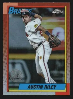 2025 Topps Chrome 1990 Topps 35th Anniversary #90CB-1 Austin Riley - Baseball Card Single