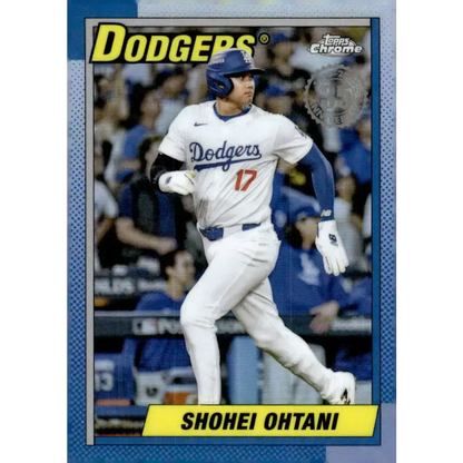 2025 topps Chrome 1990 Topps Baseball #90CB-7 Shohei Ohtani NM-MT Los Angeles Dodgers Baseball Card - Baseball Card