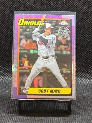 2025 Topps Chrome - 1990 Topps Baseball Coby Mayo #90CB-17 (RC)