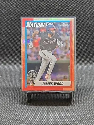 2025 Topps Chrome - 1990 Topps Baseball James Wood #90CB-15 (RC) - Baseball Card Single