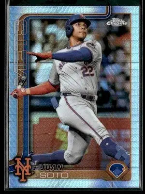2025 Topps Chrome #200 Juan Soto Prism Refractors - Baseball Card Single