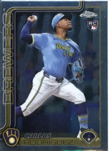 2025 topps Chrome #201 Carlos Rodriguez NM-MT RC Rookie Brewers ID:79104 - Baseball Card Single