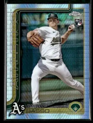 2025 Topps Chrome #205 Brady Basso Prism Refractors - Baseball Card Single