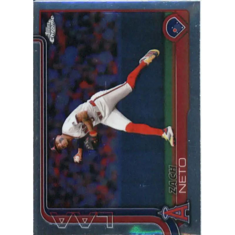 2025 topps Chrome #211 Zach Neto NM-MT Los Angeles Angels Baseball Card - Baseball Card Single