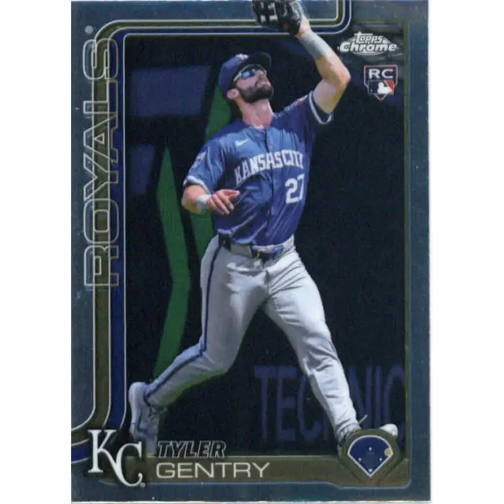 2025 topps Chrome #218 Tyler Gentry NM-MT RC Rookie Kansas City Royals Baseball Card - Baseball Card Single
