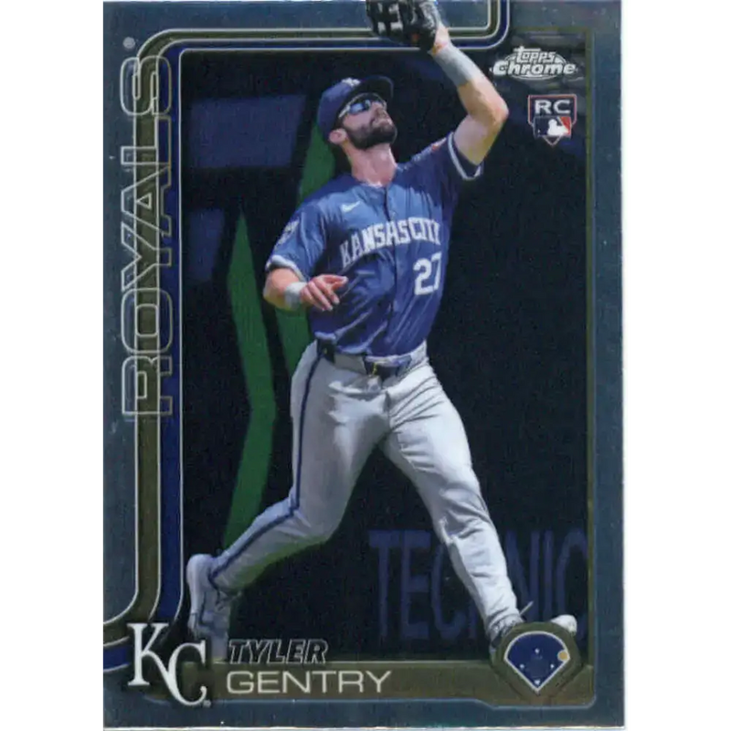 2025 topps Chrome #218 Tyler Gentry NM-MT RC Rookie Kansas City Royals Baseball Card - Baseball Card Single