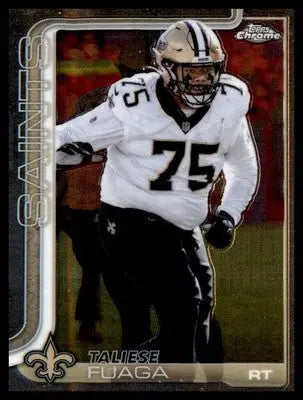 2025 Topps Chrome #219 Taliese Fuaga - Football Card Single