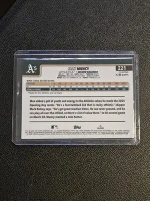 2025 Topps Chrome #221 Max Muncy X-Fractors - Baseball Card Single