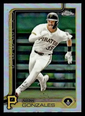 2025 Topps Chrome #222 Nick Gonzales Refractors - Baseball Card Single