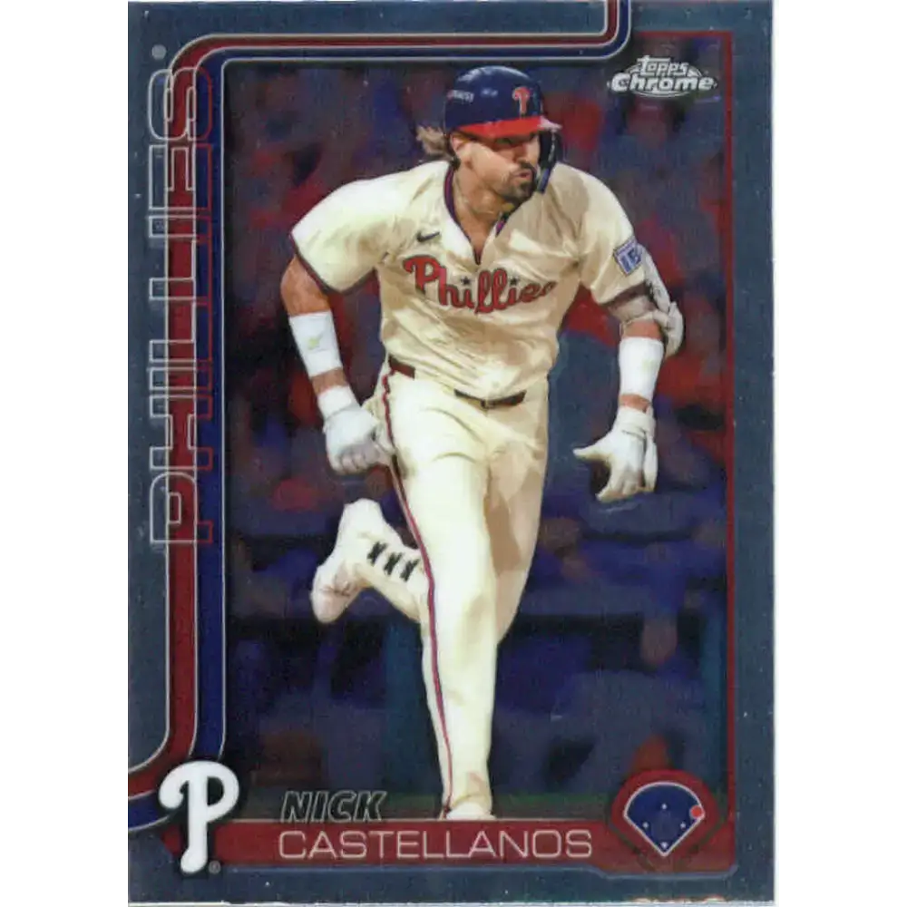 2025 topps Chrome #226 Nick Castellanos NM-MT Philadelphia Phillies Baseball Card - Baseball Card Single