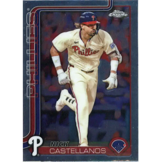 2025 topps Chrome #226 Nick Castellanos NM-MT Philadelphia Phillies Baseball Card - Baseball Card Single