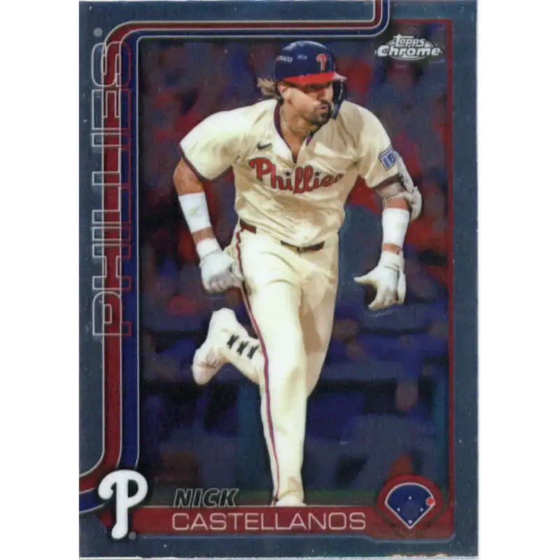 2025 topps Chrome #226 Nick Castellanos NM-MT Philadelphia Phillies Baseball Card - Baseball Card Single