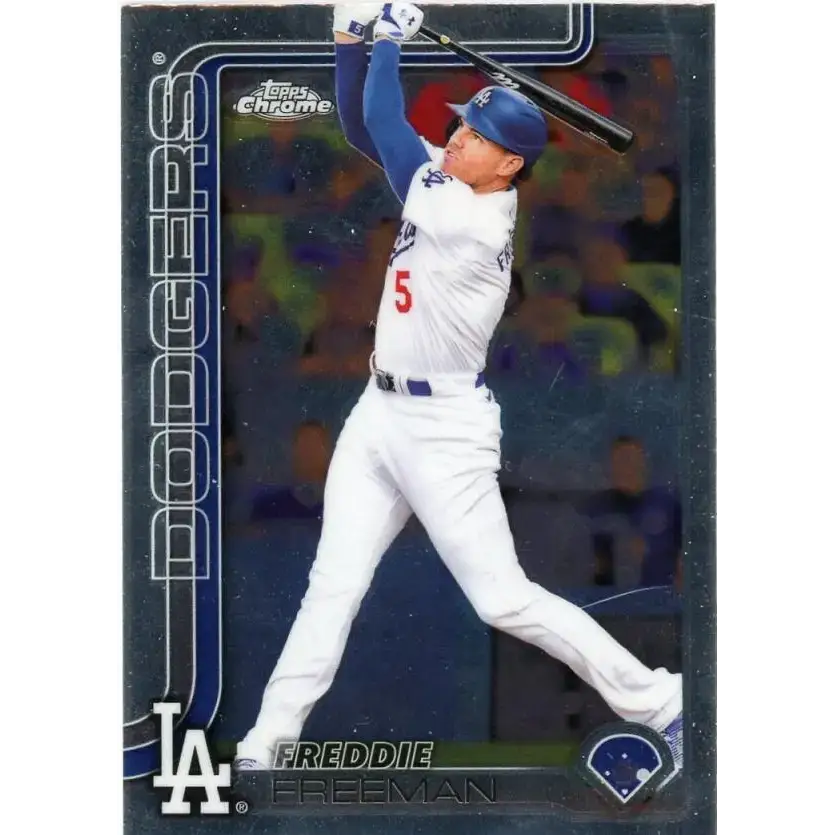 2025 topps Chrome #23 Freddie Freeman NM-MT Los Angeles Dodgers Baseball Card - Baseball Card Single