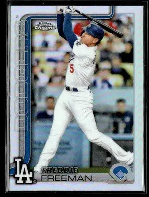 2025 Topps Chrome #23 Freddie Freeman Refractors - Baseball Card Single