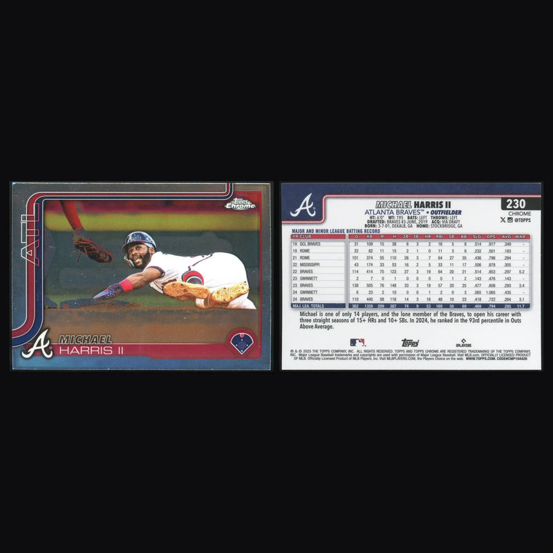 2025 Topps Chrome #230 Michael Harris II Atlanta Braves