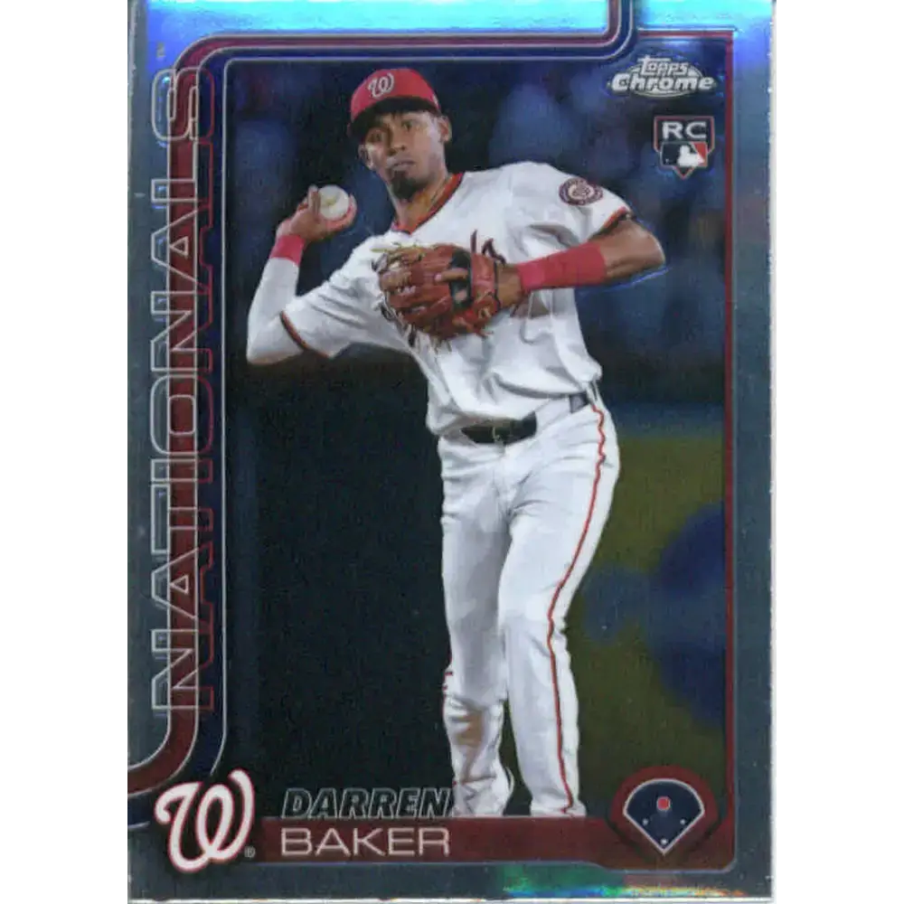 2025 topps Chrome #231 Darren Baker NM-MT RC Rookie Washington Nationals Baseball Card - Baseball Card Single