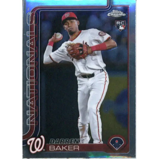 2025 topps Chrome #231 Darren Baker NM-MT RC Rookie Washington Nationals Baseball Card - Baseball Card Single