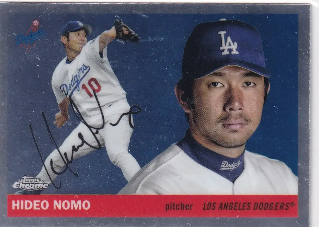 2025 TOPPS CHROME #233 HIDEO NOMO- LOS ANGELES DODGERS - Baseball Card Single
