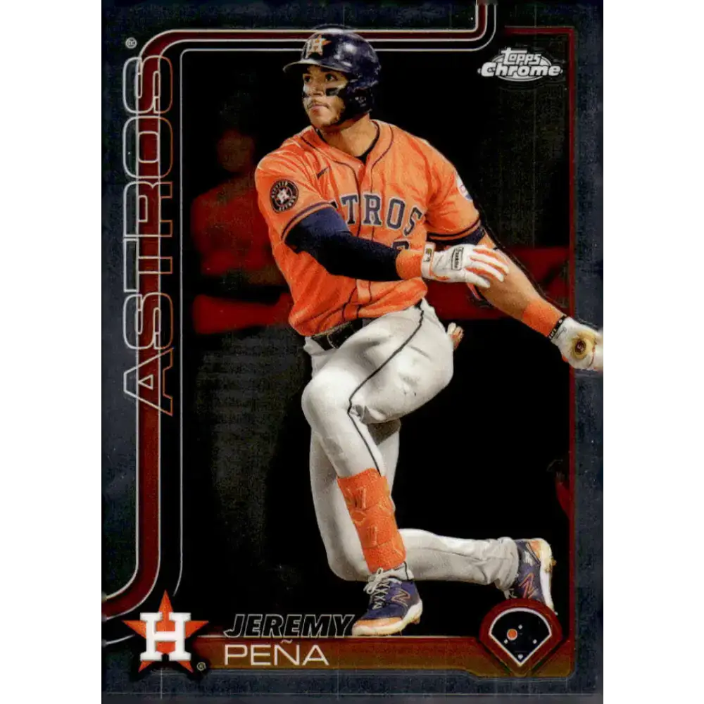 2025 topps Chrome #239 Jeremy Pena NM-MT Houston Astros Baseball Card - Baseball Card Single