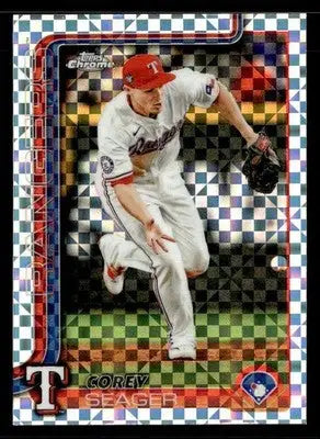 2025 Topps Chrome #24 Corey Seager X-Fractors - Baseball Card Single