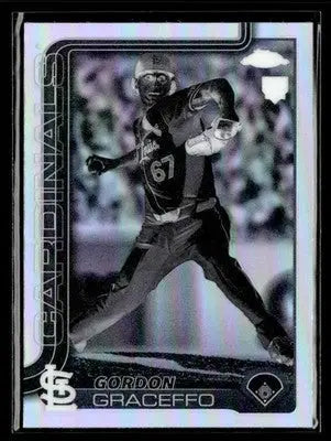 2025 Topps Chrome #256 Gordon Graceffo Negative Refractors - Baseball Card Single