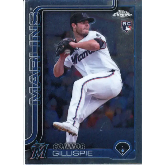 2025 topps Chrome #26 Connor Gillispie NM-MT RC Rookie Miami Marlins Baseball Card - Baseball Card Single
