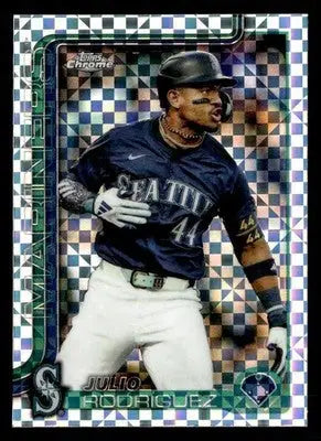 2025 Topps Chrome #261 Julio Rodríguez X-Fractors - Baseball Card Single