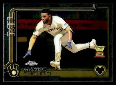 2025 Topps Chrome #262 Jackson Chourio - Baseball Card Single