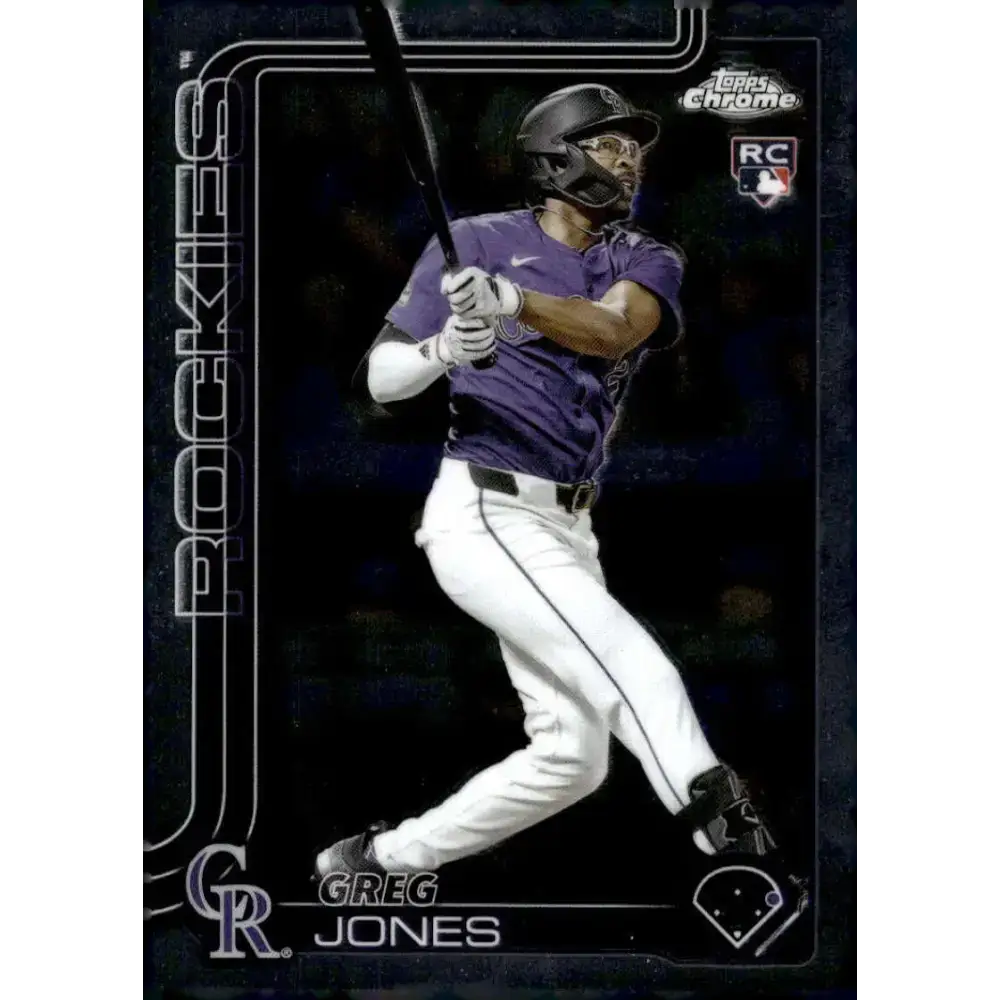 2025 topps Chrome #265 Greg Jones NM-MT RC Rookie Colorado Rockies Baseball Card - Baseball Card Single
