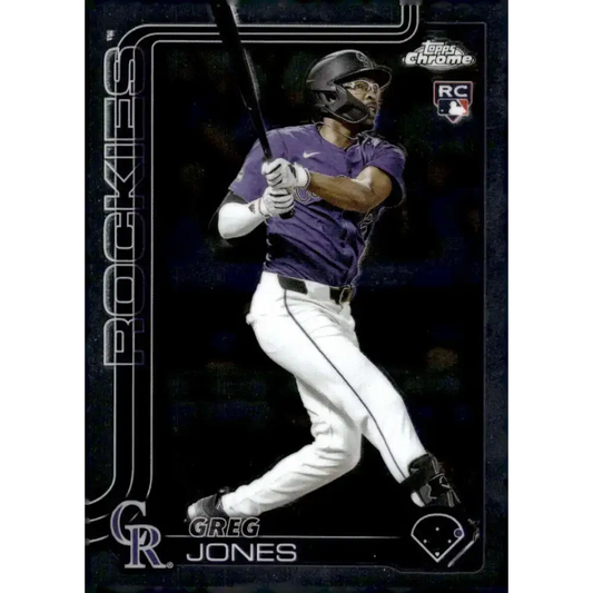 2025 topps Chrome #265 Greg Jones NM-MT RC Rookie Colorado Rockies Baseball Card - Baseball Card Single