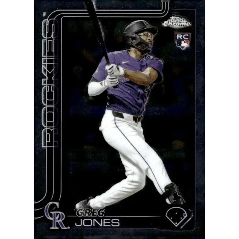 2025 topps Chrome #265 Greg Jones NM-MT RC Rookie Colorado Rockies Baseball Card - Baseball Card Single