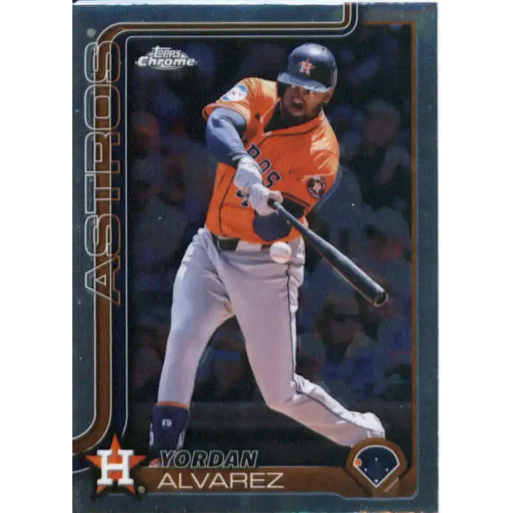 2025 topps Chrome #267 Yordan Alvarez NM-MT Houston Astros Baseball Card - Baseball Card Single