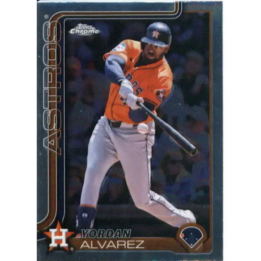 2025 topps Chrome #267 Yordan Alvarez NM-MT Houston Astros Baseball Card - Baseball Card Single