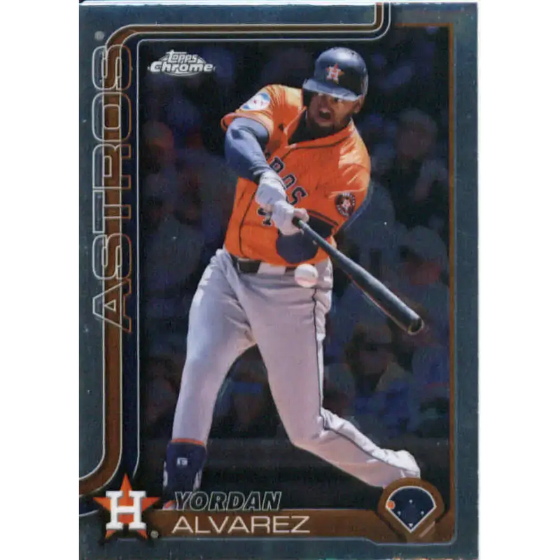 2025 topps Chrome #267 Yordan Alvarez NM-MT Houston Astros Baseball Card - Baseball Card Single