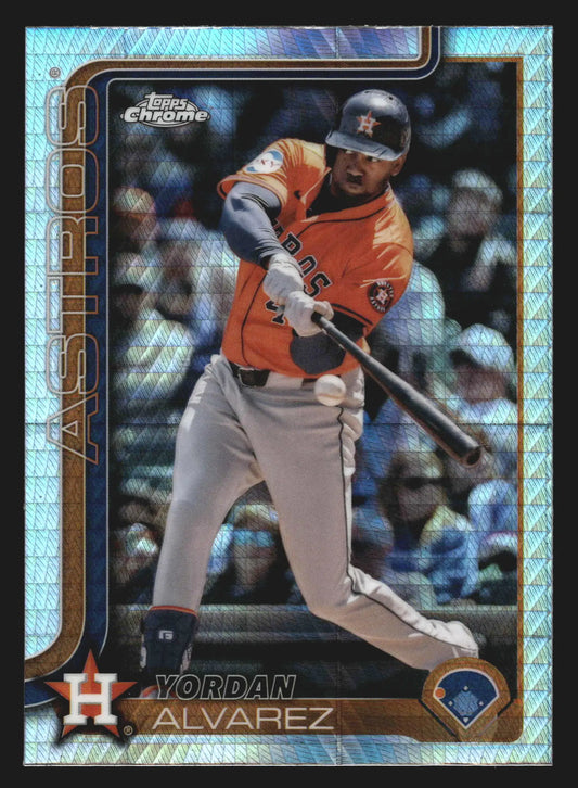 2025 Topps Chrome #267 Yordan Alvarez Prism Refractor - Baseball Card Single