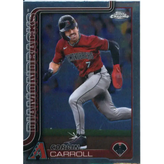2025 topps Chrome #268 Corbin Carroll NM-MT Arizona Diamondbacks Baseball Card - Baseball Card Single