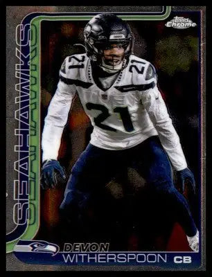 2025 Topps Chrome #277 Devon Witherspoon - Football Card Single