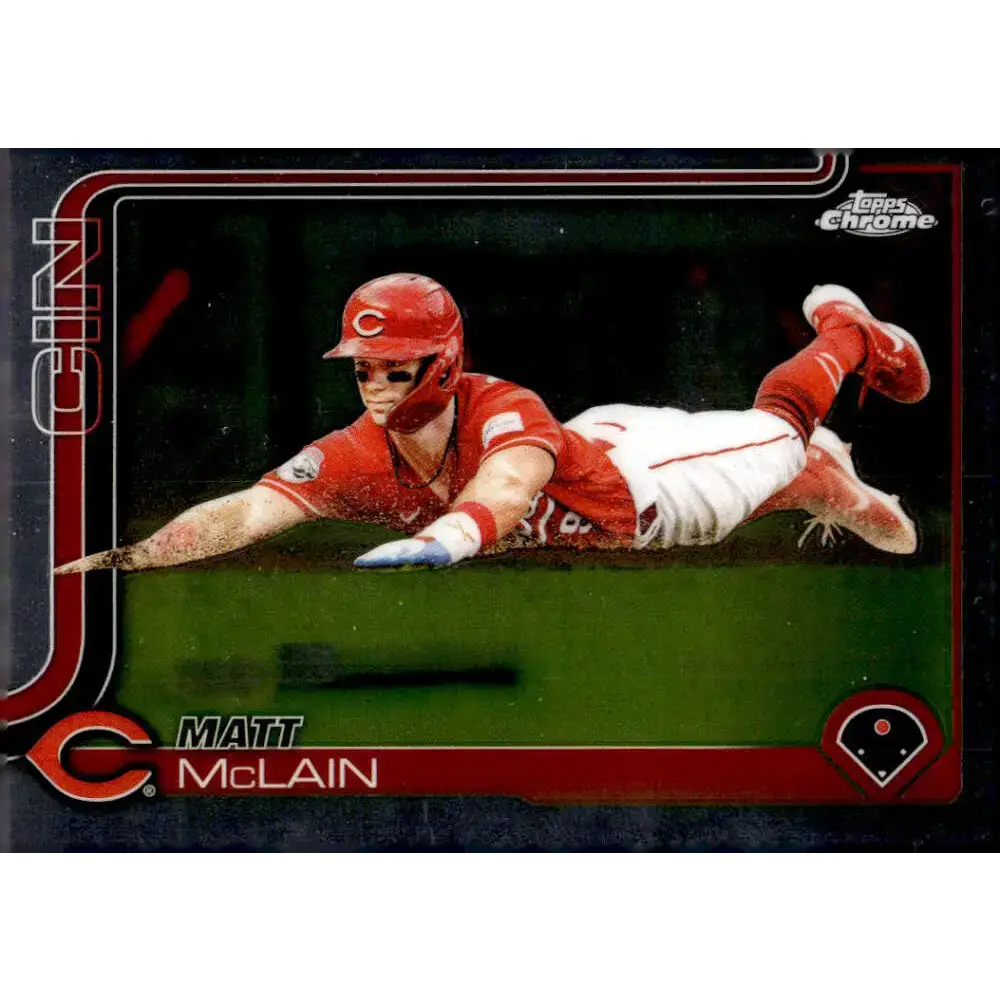 2025 topps Chrome #278 Matt McLain NM-MT Cincinnati Reds Baseball Card - Baseball Card Single