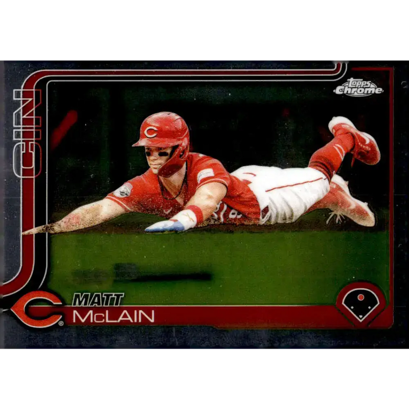 2025 topps Chrome #278 Matt McLain NM-MT Cincinnati Reds Baseball Card - Baseball Card Single