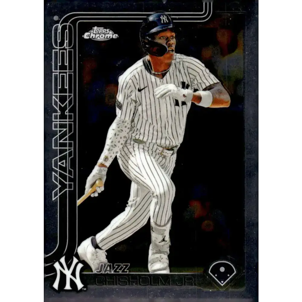 2025 topps Chrome #283 Jazz Chisholm Jr. NM-MT New York Yankees Baseball Card - Baseball Card Single