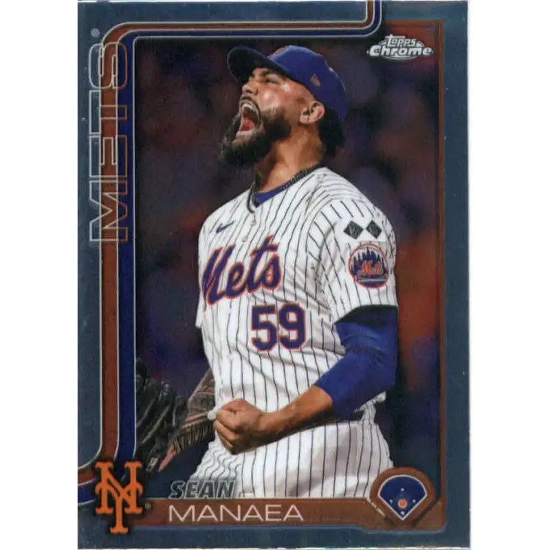 2025 topps Chrome #287 Sean Manaea NM-MT New York Mets Baseball Card - Baseball Card Single