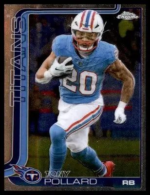 2025 Topps Chrome #290 Tony Pollard - Football Card Single