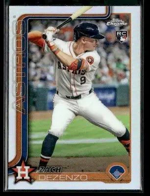 2025 Topps Chrome #294 Zach Dezenzo Refractors - Baseball Card Single