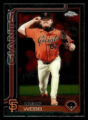 2025 Topps Chrome #296 Logan Webb - Baseball Card Single