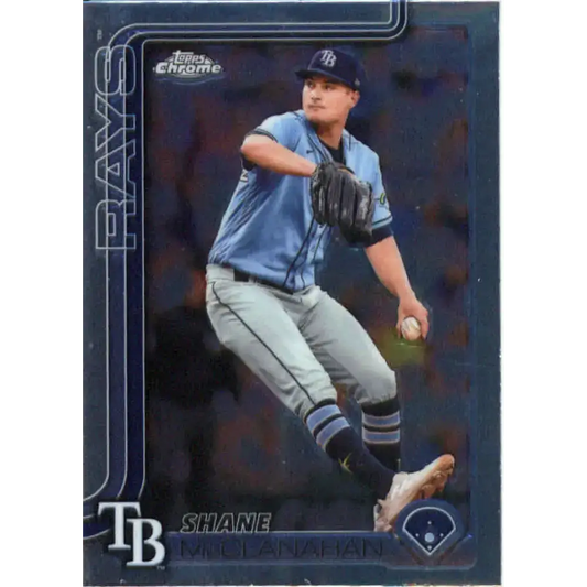 2025 topps Chrome #298 Shane McClanahan NM-MT Tampa Bay Rays Baseball Card - Baseball Card Single