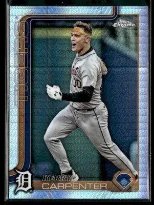 2025 Topps Chrome #299 Kerry Carpenter Refractors - Baseball Card Single